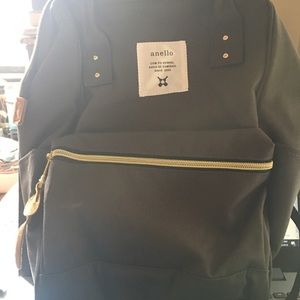 Anello Canvas Backpack Rucksack Unisex Charcoal